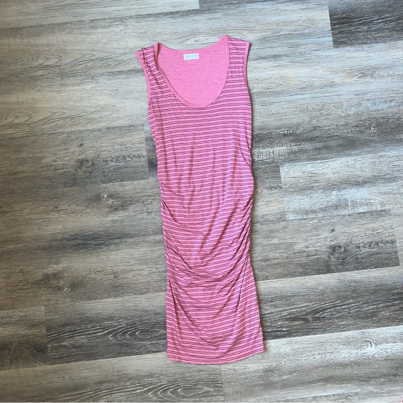 Velvet striped tee dress - Picture 1 of 8